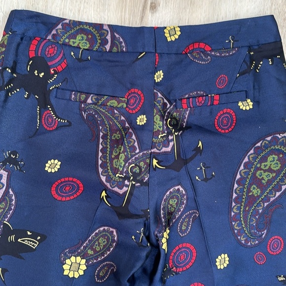 Odeeh novelty unique printed silk blend dress pants - Picture 5 of 8